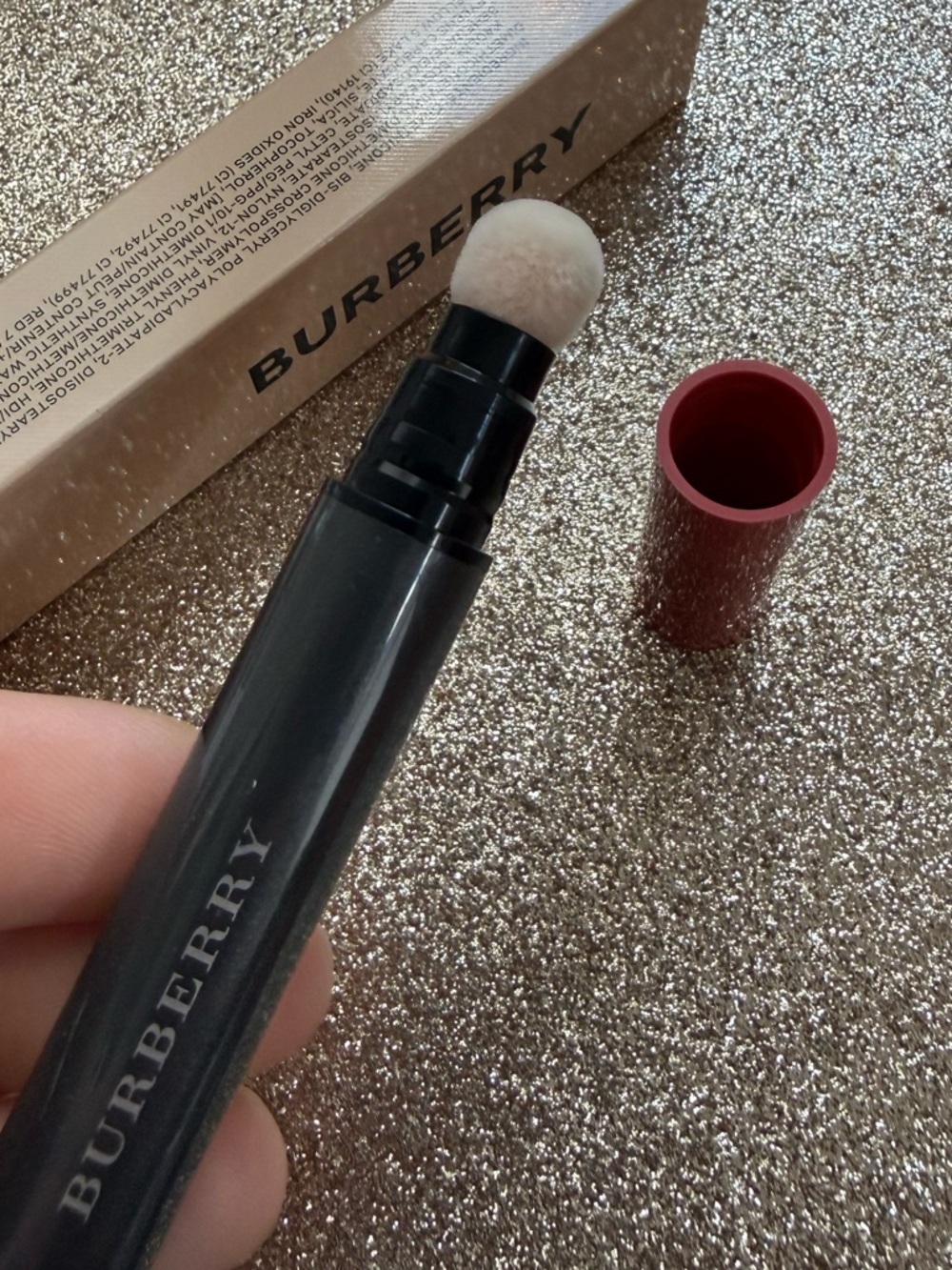 NIB 2.5ml/.08oz 16 COPPER PINK Burberry Lip Velvet Crush Sheer-Matte Stain